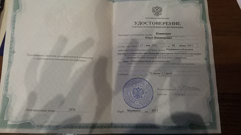 Документ преподавателя Ковтонюк Ольга Викторовна