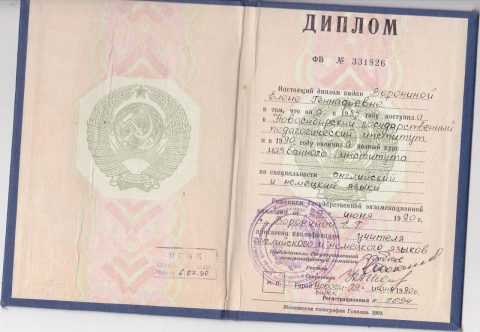 Документ преподавателя Воронина Елена Геннадьевна