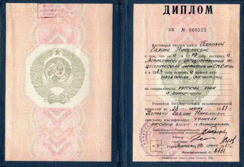 Документ преподавателя Попова Галина Николаевна