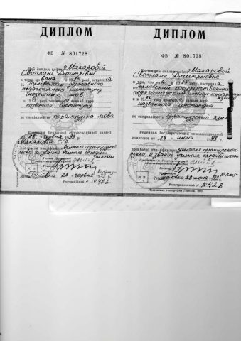 Документ преподавателя Макарова Светлана Дмитревна