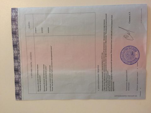 Документ преподавателя Козлова Анастасия Владимировна