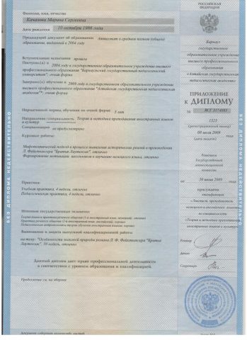 Документ преподавателя Качалова Марина