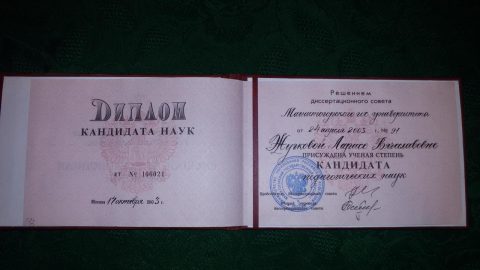 Документ преподавателя Жучкова Лариса Вячеславовна