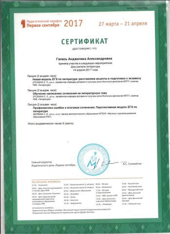 Документ преподавателя Галась Анджелика Александровна