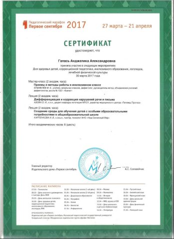 Документ преподавателя Галась Анджелика Александровна