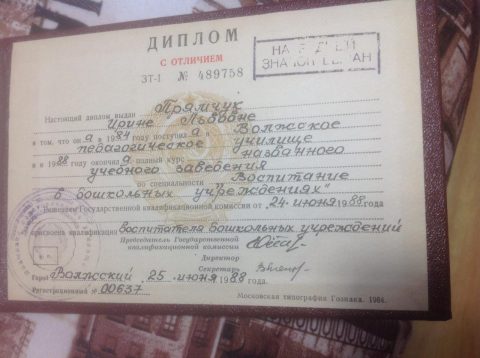 Документ преподавателя Бургарт Ирина Львовна