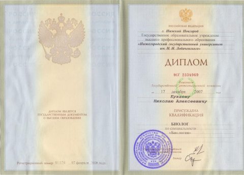 Документ преподавателя Кукаев Николай Алексеевич