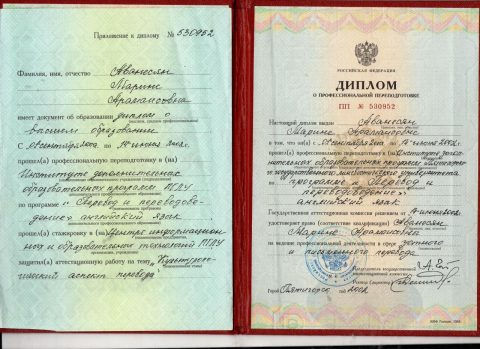 Документ преподавателя Данилян Марине