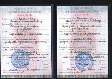 Документ преподавателя Цегельный Виталий  Станиславович