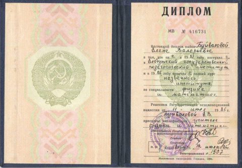 Документ преподавателя Чередниченко Елена Валерьевна