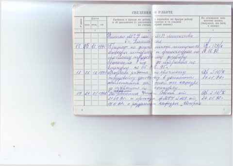 Документ преподавателя Моисеев Юрий Михайлович