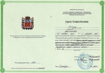 Документ преподавателя Костина Ольга Анатольевна