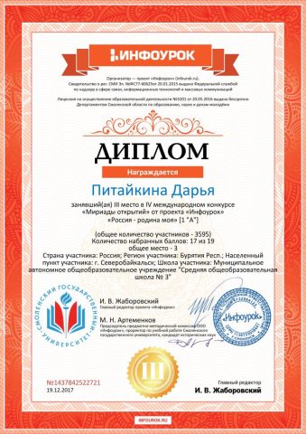 Документ преподавателя Котельникова Екатерина Андреевна