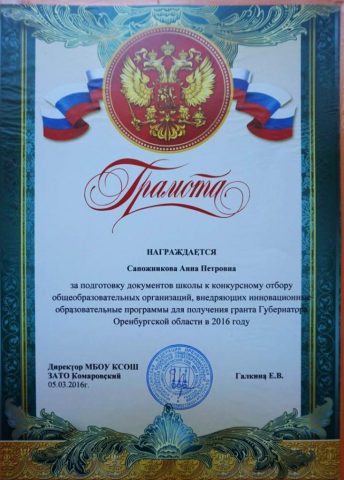 Документ преподавателя Натальченко Анна Петровна