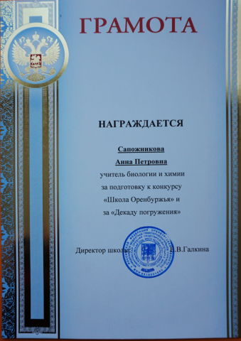 Документ преподавателя Натальченко Анна Петровна