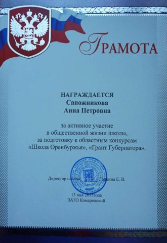 Документ преподавателя Натальченко Анна Петровна