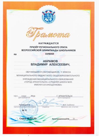 Документ преподавателя Абрамов Владимир Алексеевич