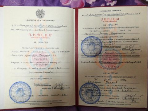 Документ преподавателя Саргсян Асмик Владиковна