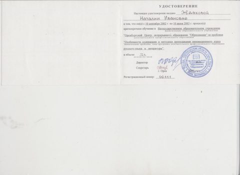 Документ преподавателя Ждакова Наталья Ивановна