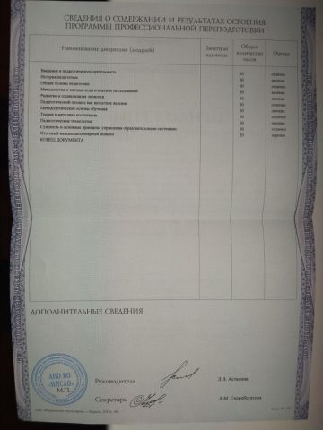 Документ преподавателя Чистяков Евгений Андреевич