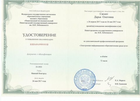 Документ преподавателя Сасько (Филиппова) Дарья Олеговна