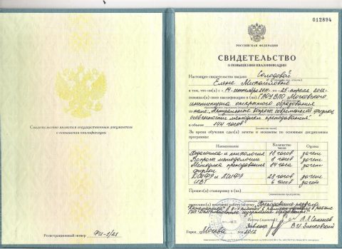 Документ преподавателя Солодова Елена Михайловна