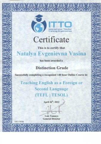 Документ преподавателя Васина Наталья Евгеньевна