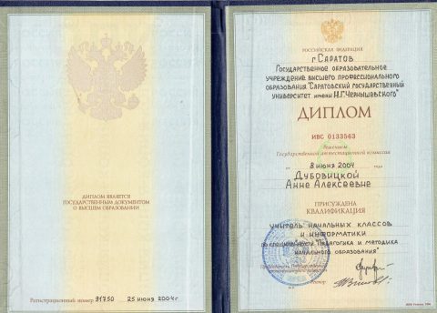 Документ преподавателя Дубовицкая Анна