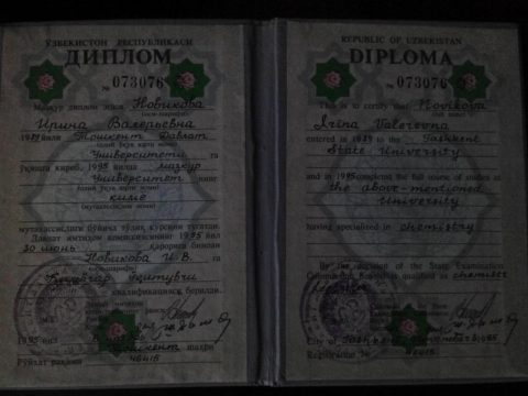 Документ преподавателя Новикова Ирина Валерьевна