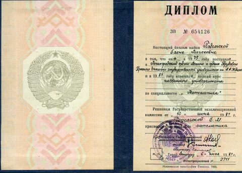 Документ преподавателя Подольская Елена Моисеевна