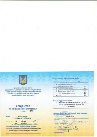 Документ преподавателя Осауленко Людмила Леонидовна
