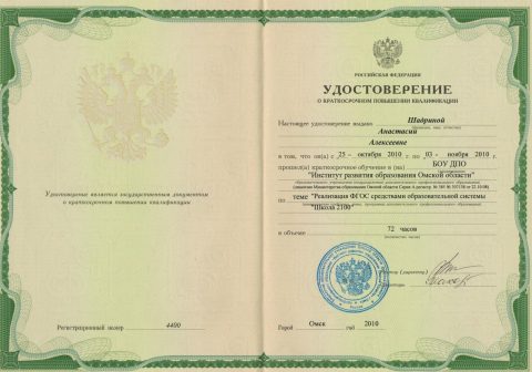 Документ преподавателя Шадрина Анастасия Алексеевна