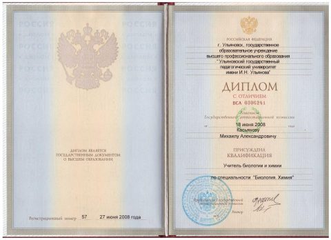 Документ преподавателя Касьянов Михаил Александрович