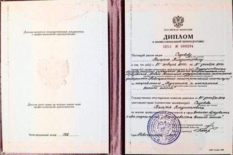 Документ преподавателя Садовов Валерий Владимирович