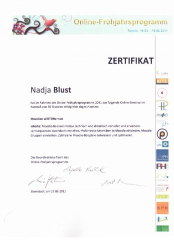 Документ преподавателя Блуст Надежда Олеговна