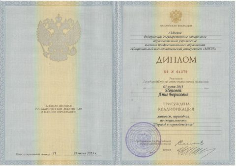 Документ преподавателя Попова Анна Борисовна