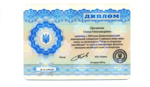 Документ преподавателя Цыганкова Елена Александровна