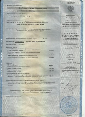 Документ преподавателя Рябовая Ольга Валерьевна