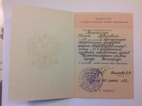 Документ преподавателя Викарчук Юлия Петровна