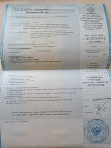Документ преподавателя Агафонова Ольга Владимировна