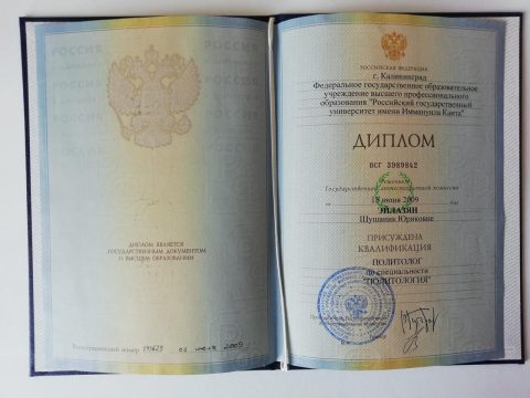 Документ преподавателя Эйлазян Шушаник Юриковна