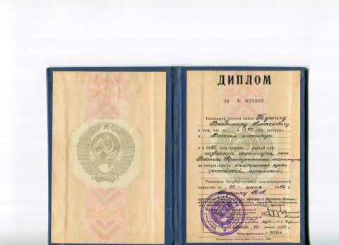 Документ преподавателя Тушин Владимир Алексеевич