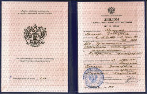 Документ преподавателя Прилуцкая Татьяна Викторовна