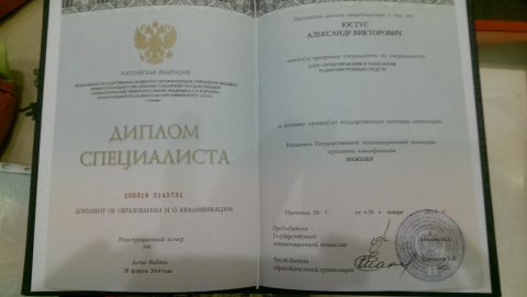 Документ преподавателя Юстус Александр Викторович