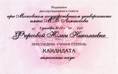 Документ преподавателя Фирсова Юлия Николаевна