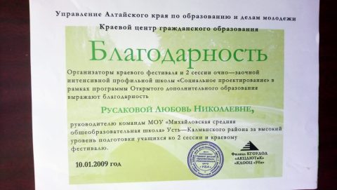 Документ преподавателя Русакова Любовь Николаевна