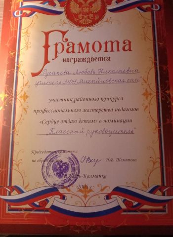 Документ преподавателя Русакова Любовь Николаевна