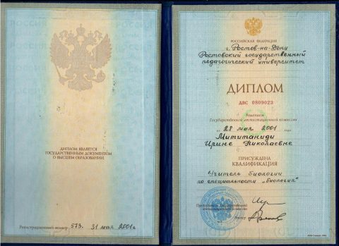 Документ преподавателя Мититаниди Ирина Николаевна