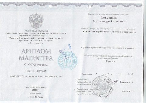 Документ преподавателя Бокуняева Александра Олеговна