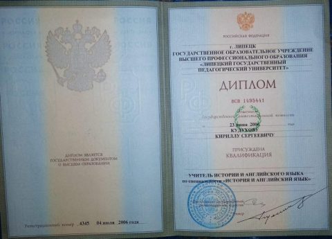 Документ преподавателя Кудухов Кирилл Сергеевич